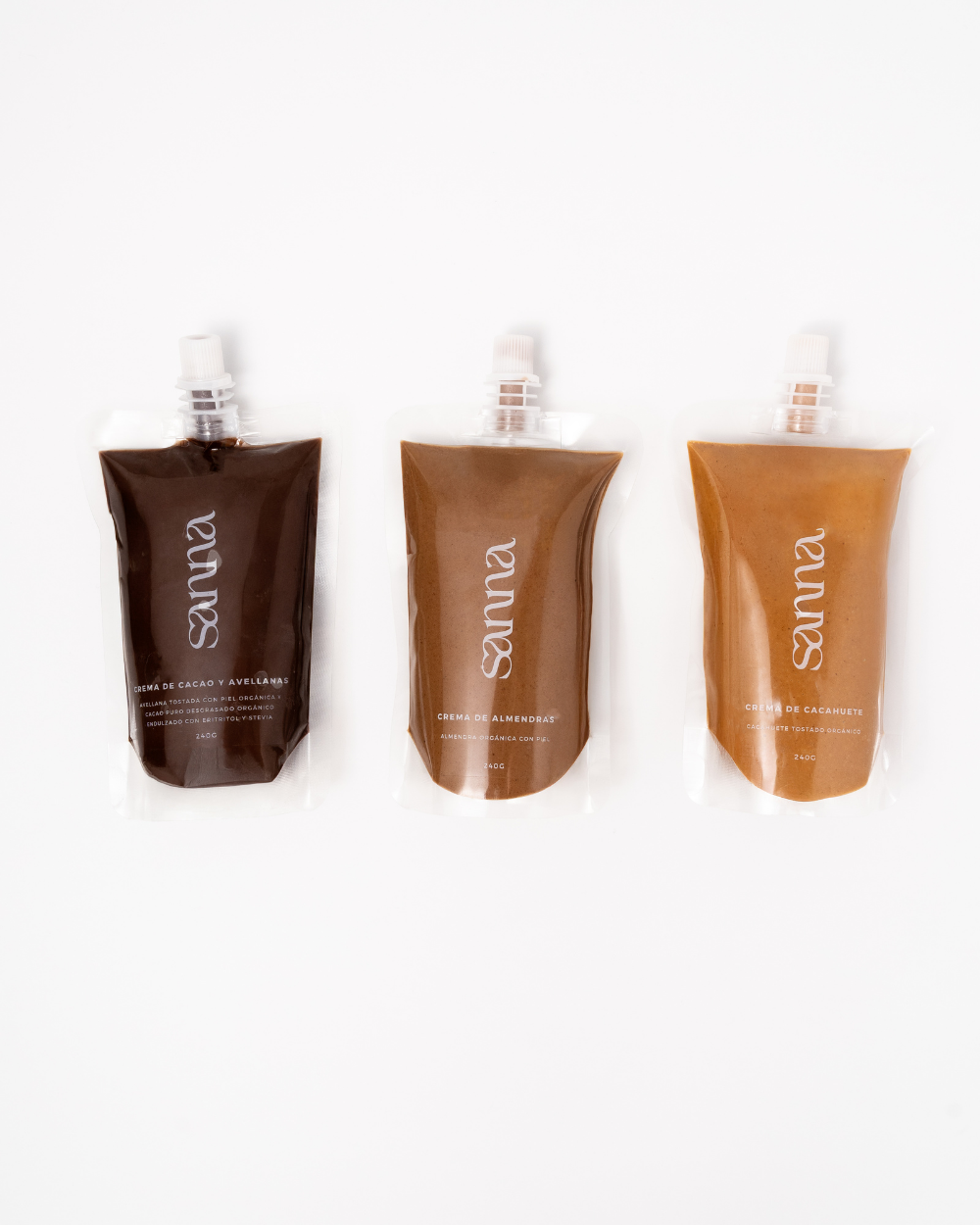 Cocoa & Hazelnut, Almond and Peanut Trio