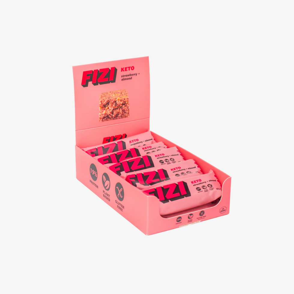 Keto Strawberry + Almond Fizi