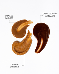 Cocoa & Hazelnut, Almond and Peanut Trio