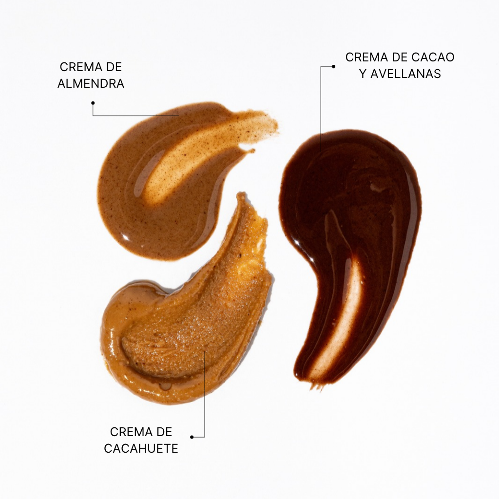 Trio Cacao-noisettes, amandes et cacahuètes